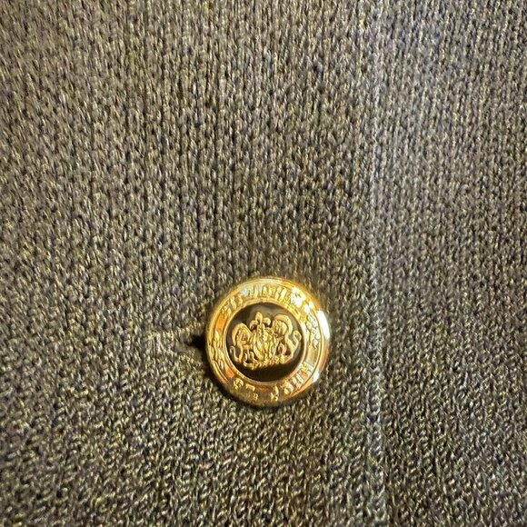 St. John Basics | Jacket Black Santana Knit Button Front Cardigan Top - Size 2 - Picture 6 of 6